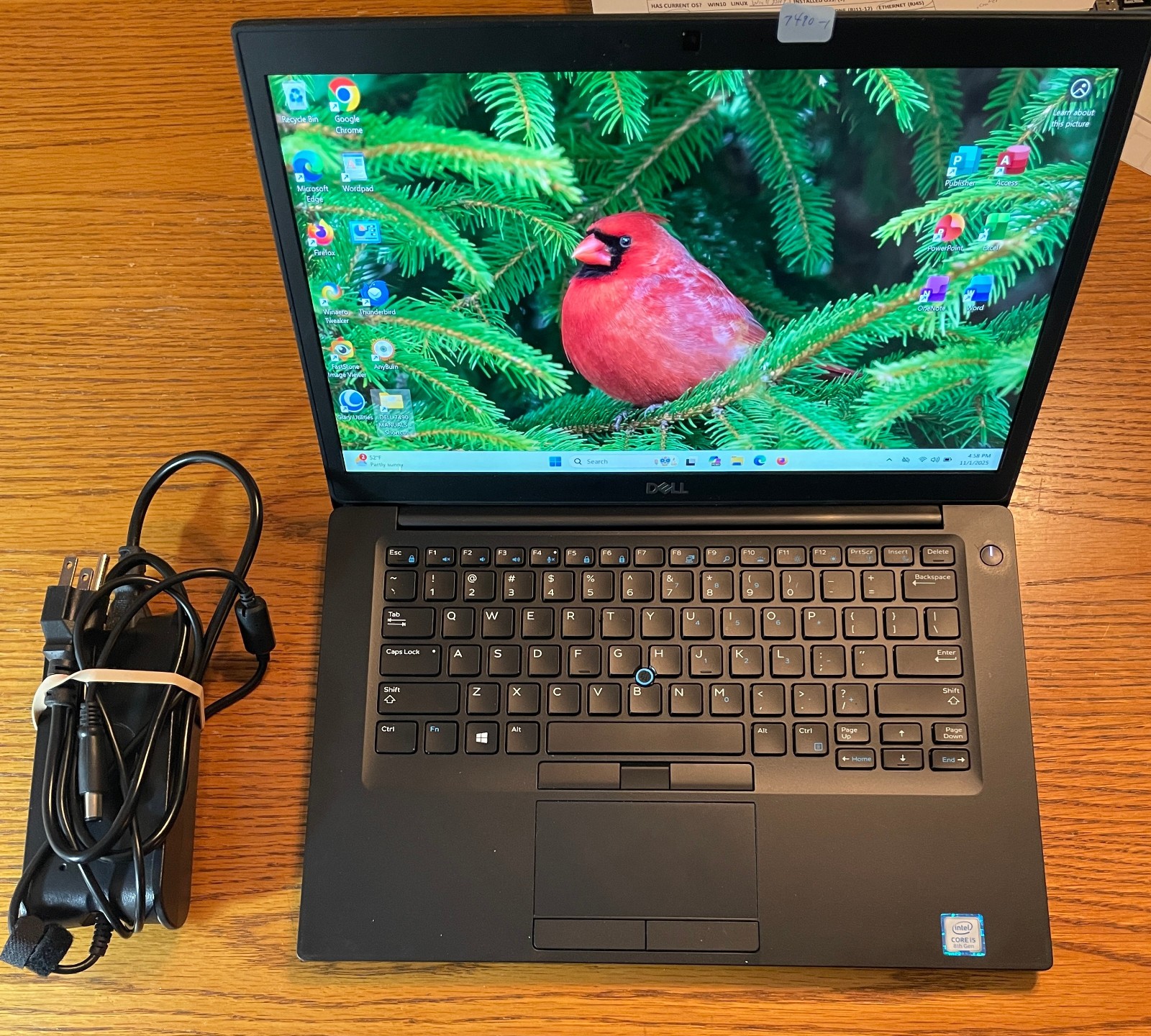Dell 7490 14″ Laptop i7-8650U– 16GB/512gb+1tb/Win11 Pro 25H2+Office 2021-1 MORE