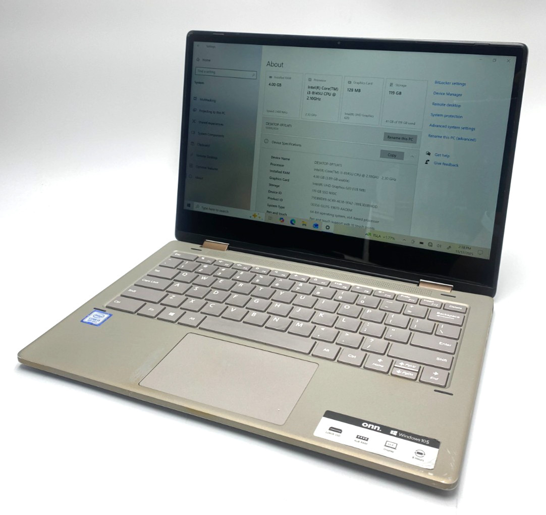 ONN 100002434 Windows 10 Home 8th Gen i3 4GB 128GB (L-6)