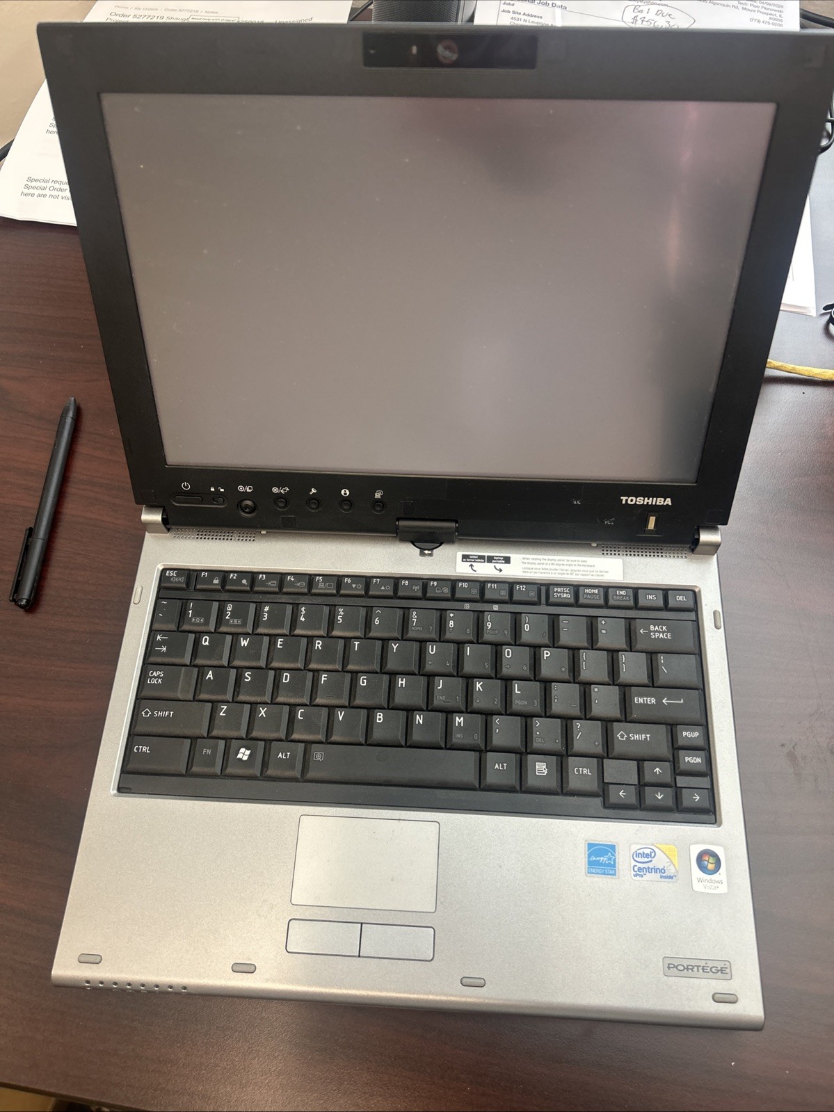 Toshiba Portege M750-S7212 12.1 LCD Touchscreen Tablet C2D 2.4Ghz 2GB 160GB