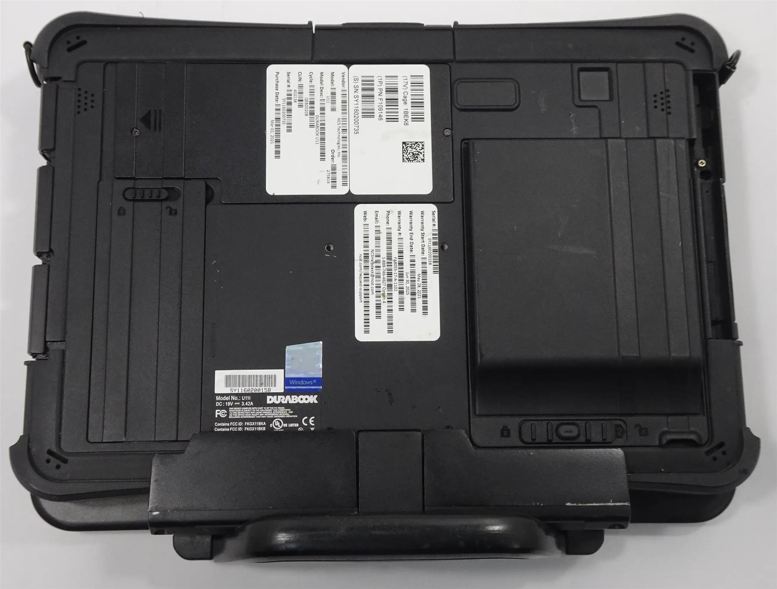 DURABOOK U11i Rugged 11.6″ Core i5-10210Y 1.00GHz 16GB 256GB Touch