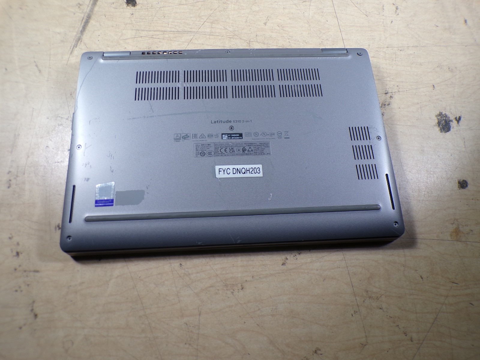 DELL LATITUDE 5310 2 IN 1 INTEL CORE i5-10210u 1.60GHZ 16GB RAM **NO HD/ NO CADD