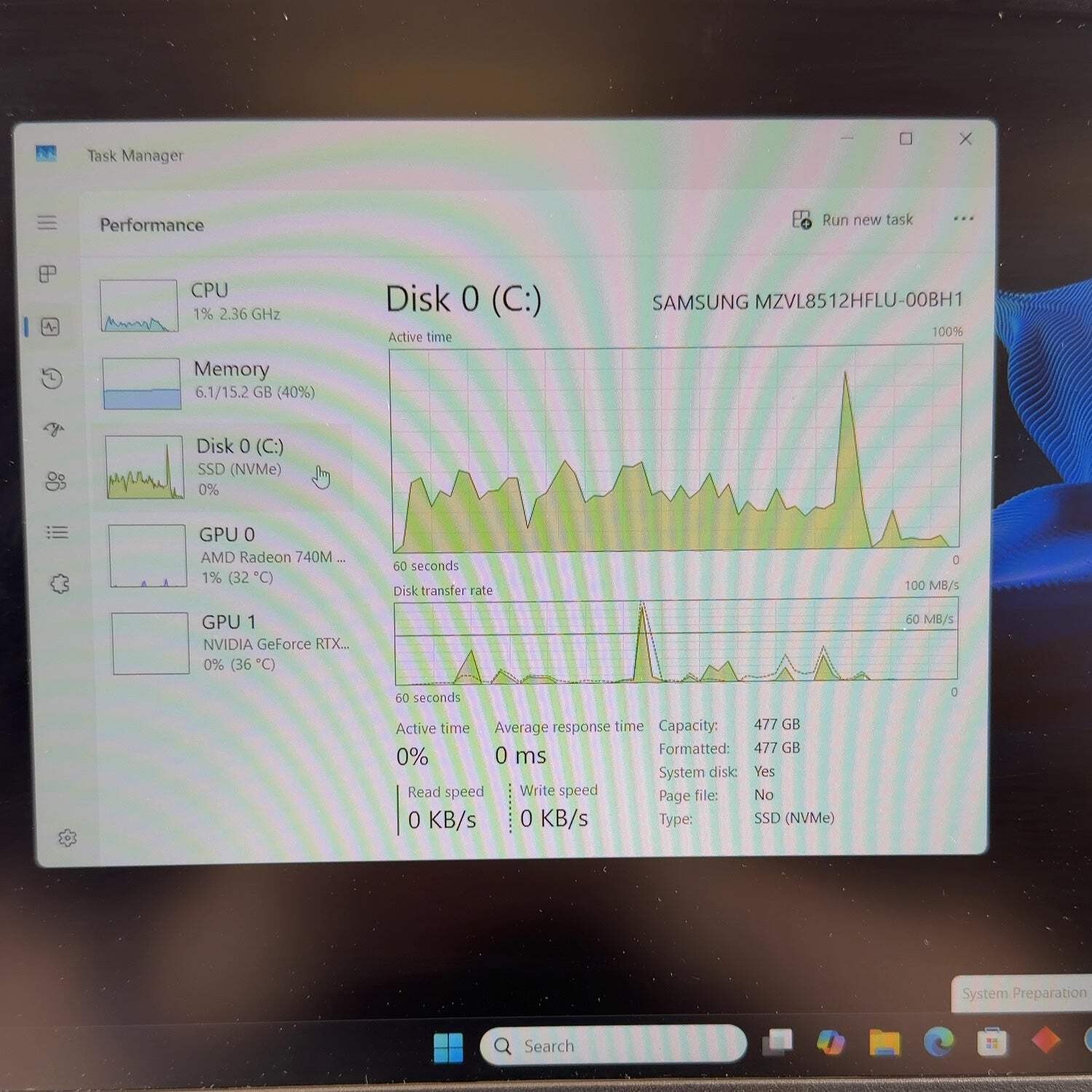 HP Victus 15-fb3093dx 15.6″ Ryzen 7 7445HS 3.20GHz 16GB 512GB GeForce RTX 4050