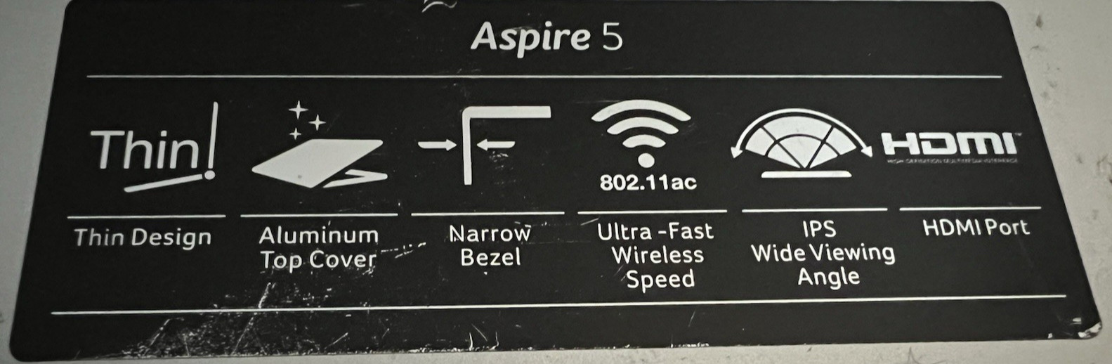 Acer Aspire 5 Laptop PC N1908 Untested
