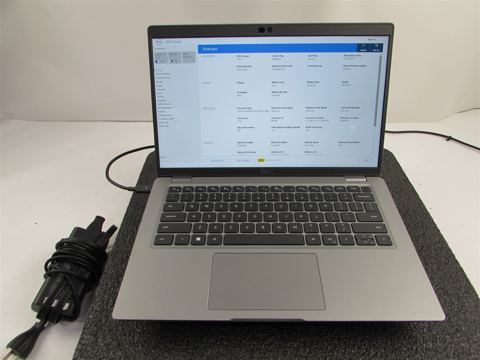 DELL LATITUDE 5430 1920X1080 FHD CORE I5-1245U 256GB SSD 16GB RAM NO O.S