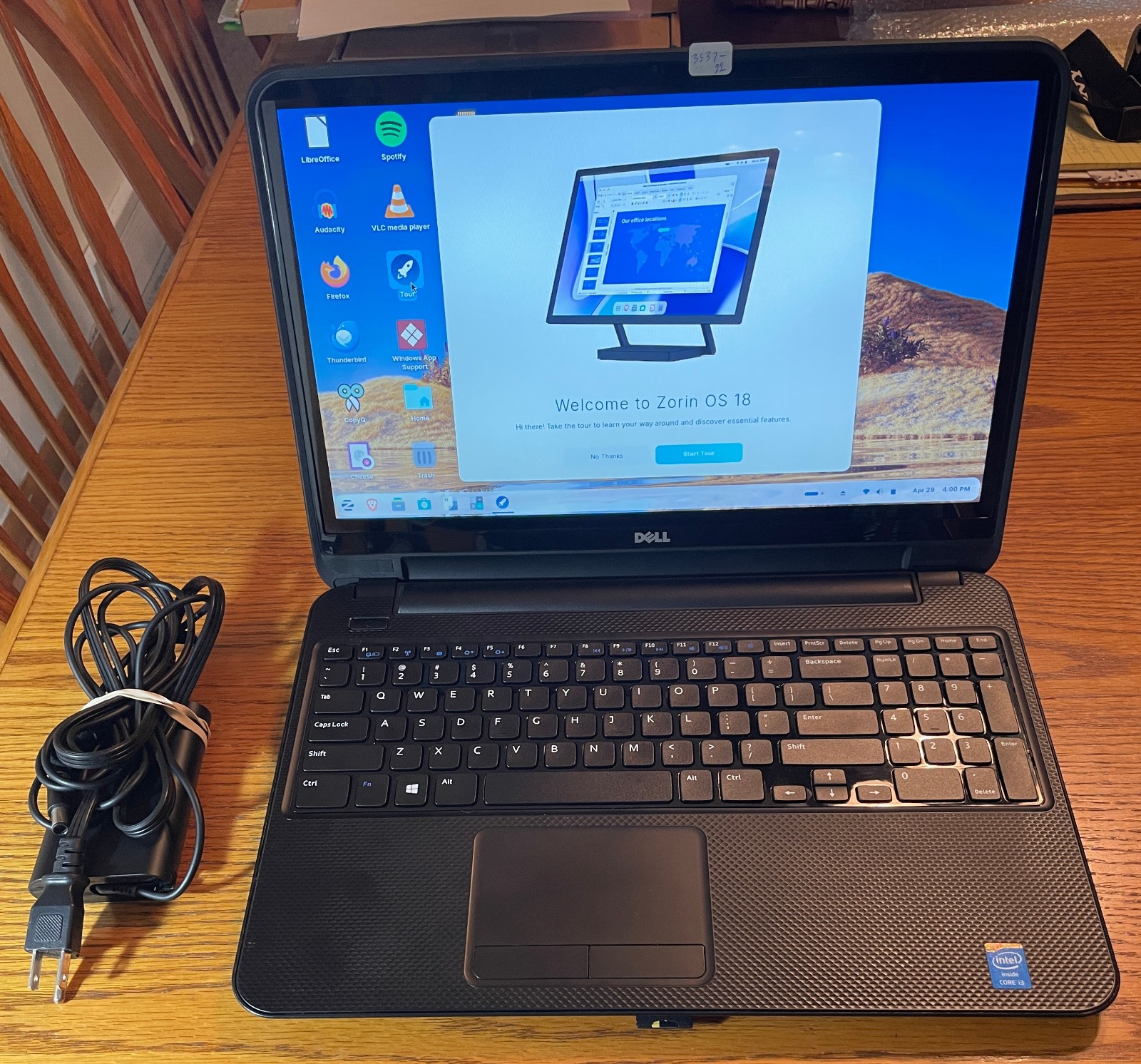 DELL INSPIRON 15-3537 Laptop 15″ *TOUCH* i7 256gb+1tb Linux Zorin 18-extras-18