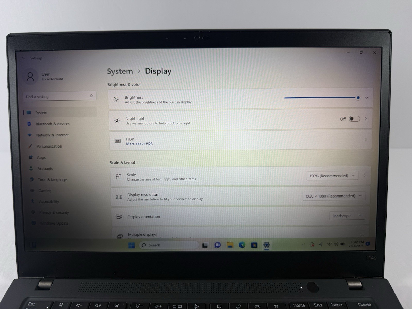 Lenovo ThinkPad T14s Gen 2 i7-1185G7 32GB 14″ FHD 1920×1080 512GB WWAN 4G Touch