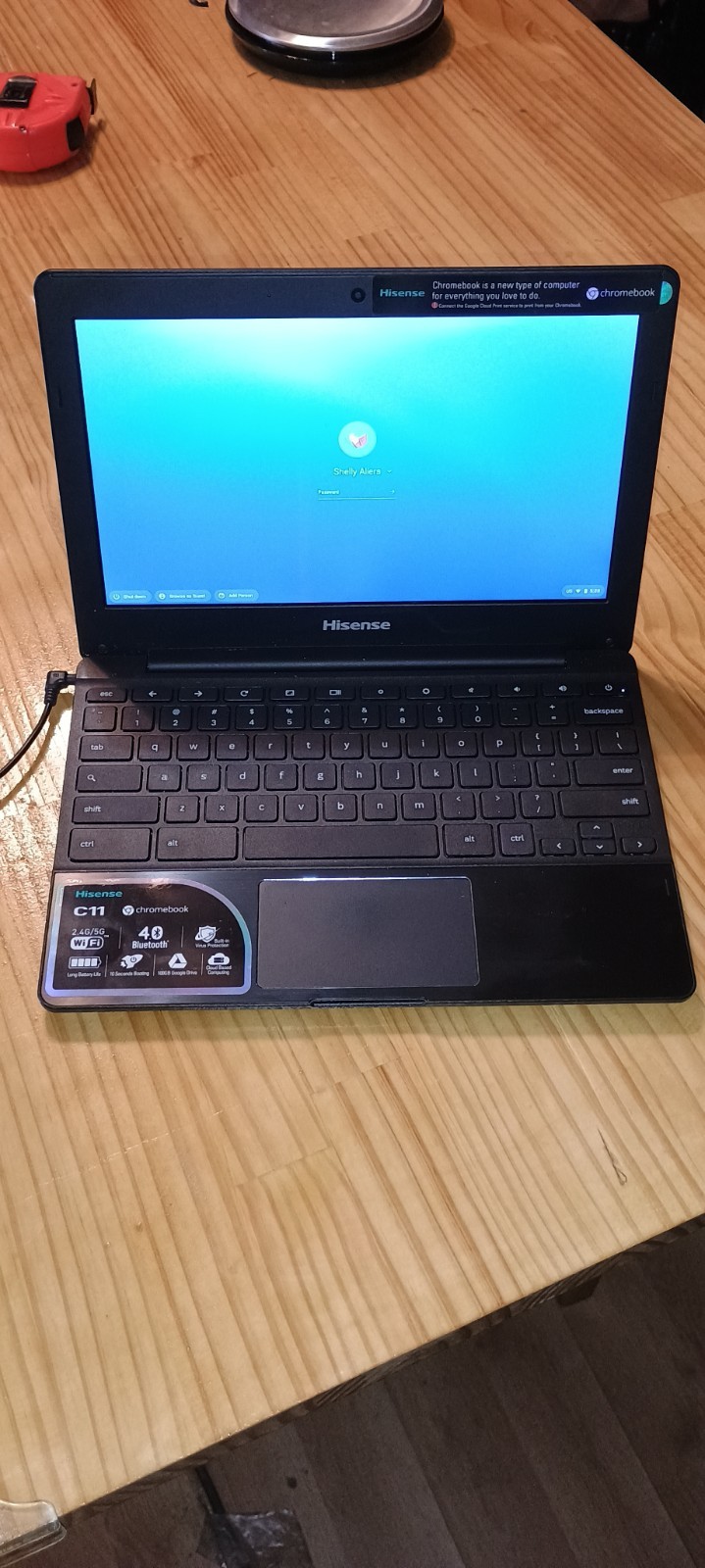 Hisense C11 Chromebook (11.6″), manufactured in May 2017
