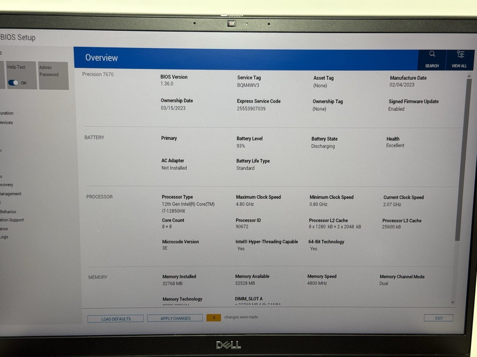 READ – Dell Precision 7670 16″ i7-12850HX 32GB 512GB RTX A2000