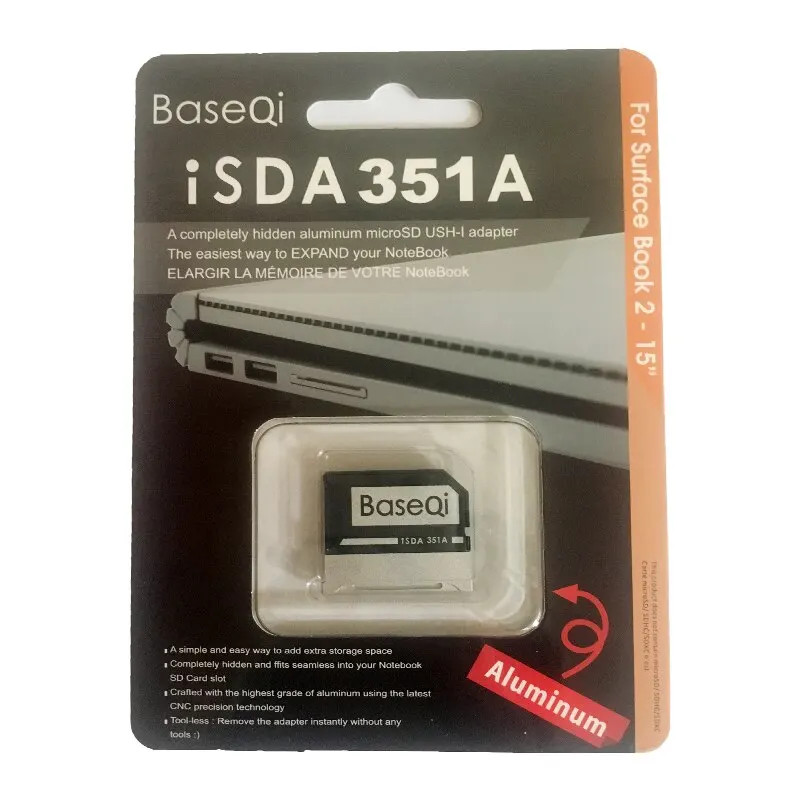 BaseQi For Microsoft Surface Book1/2/3 13.5inch Micro SD Adapter Surface book II