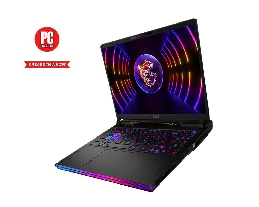 MSI Raider GE68HX Intel Core i9-13950HX, DDR5-5600 32 GB RAM, 1TB SSD, RTX 4070