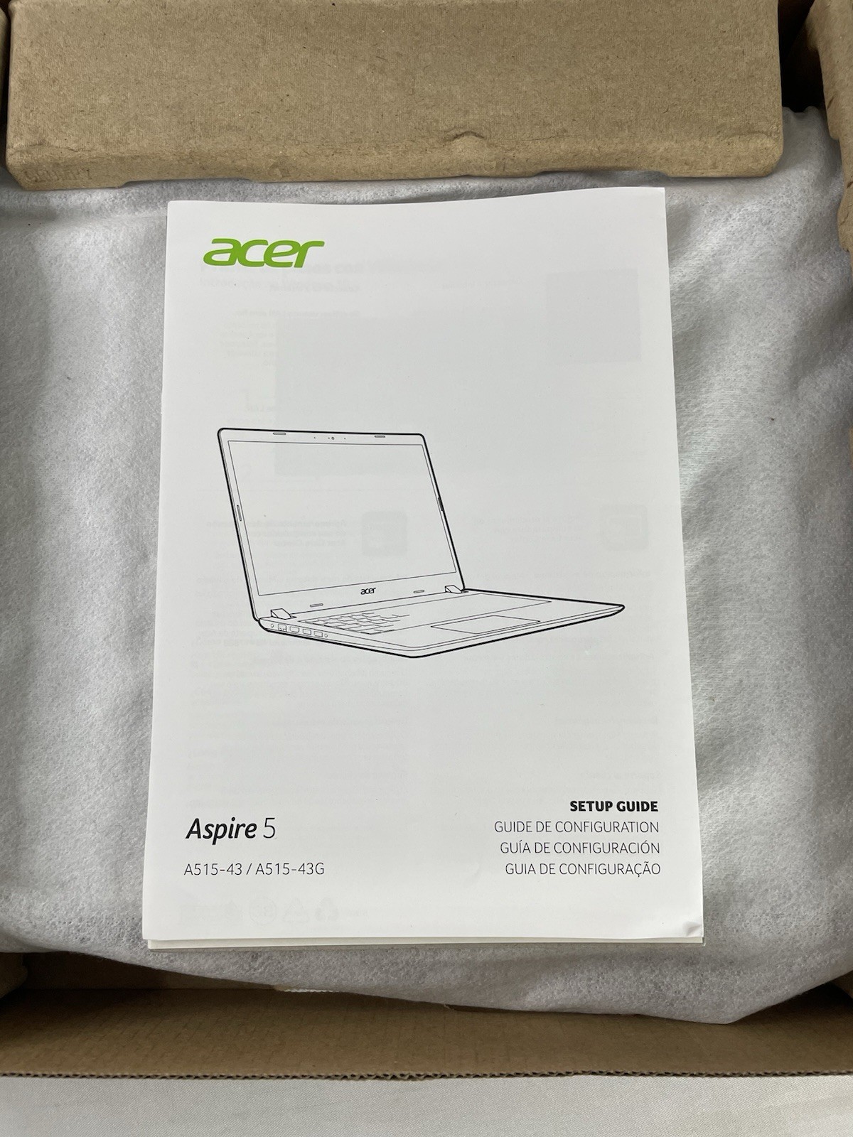 NEW In Box Acer Aspire 5 A515-43-R19L SlLM 15.6″ Ryzen 3 3200U 4GB 128GB Win10S
