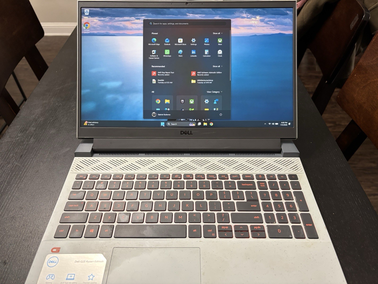 Dell G15 Gaming Laptop – Ryzen 5 5600H | RTX 3050 | 64GB RAM | 1.TB Storage