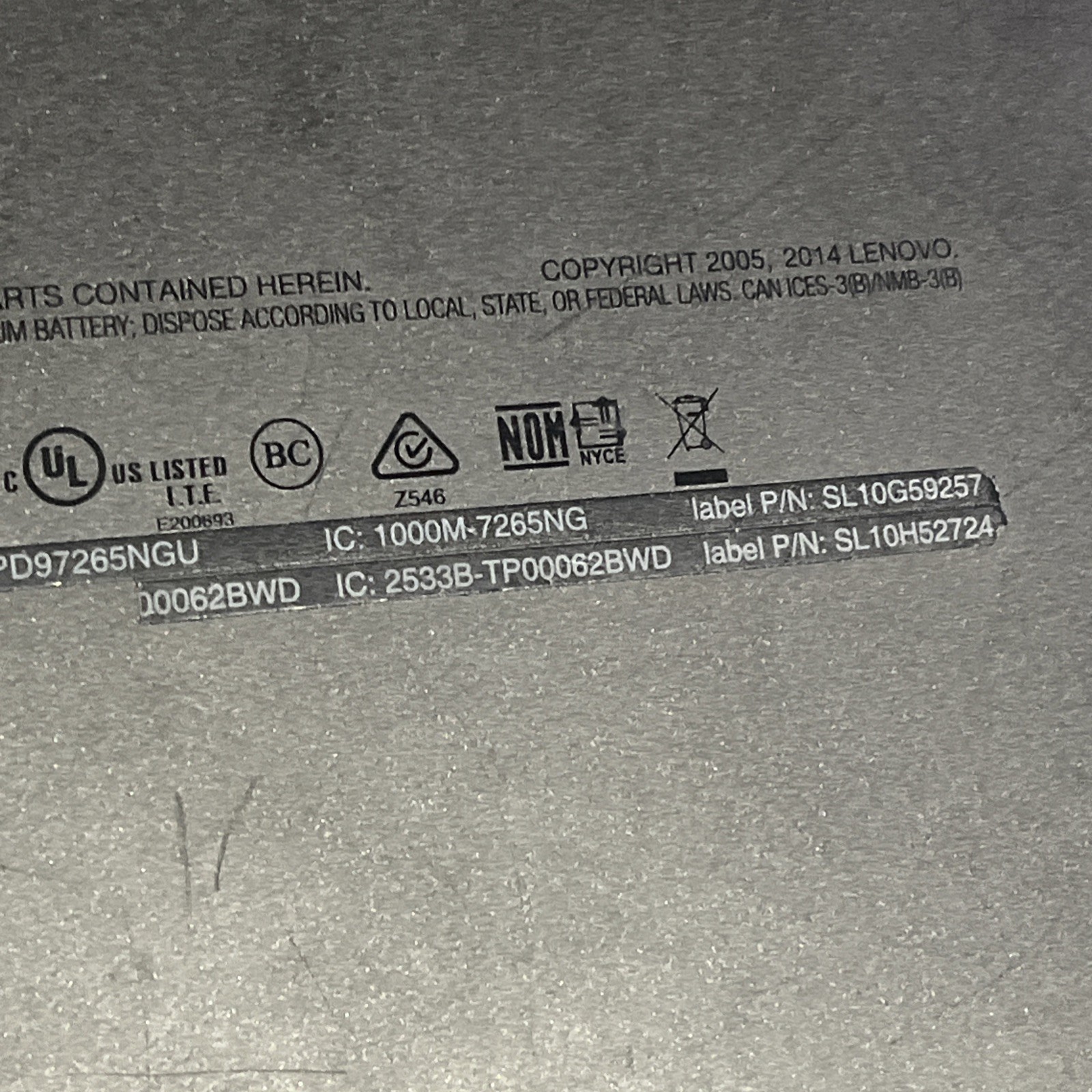 LENOVO THINKPAD YOGA 12 INTEL CORE I7-5600U 2.60GHZ 8GB RAM NO HD
