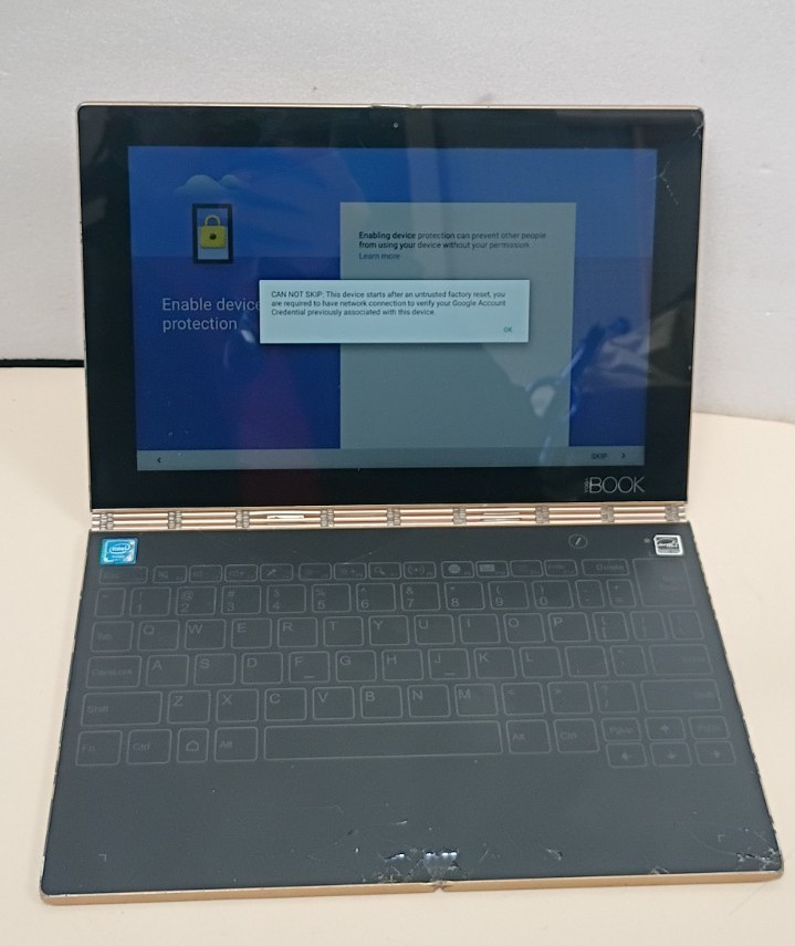 Lenovo Yoga Book YB1-X90F 10.1″ PARTS/REPAIR BROKEN SCREEN BROKEN PARTS AS IS