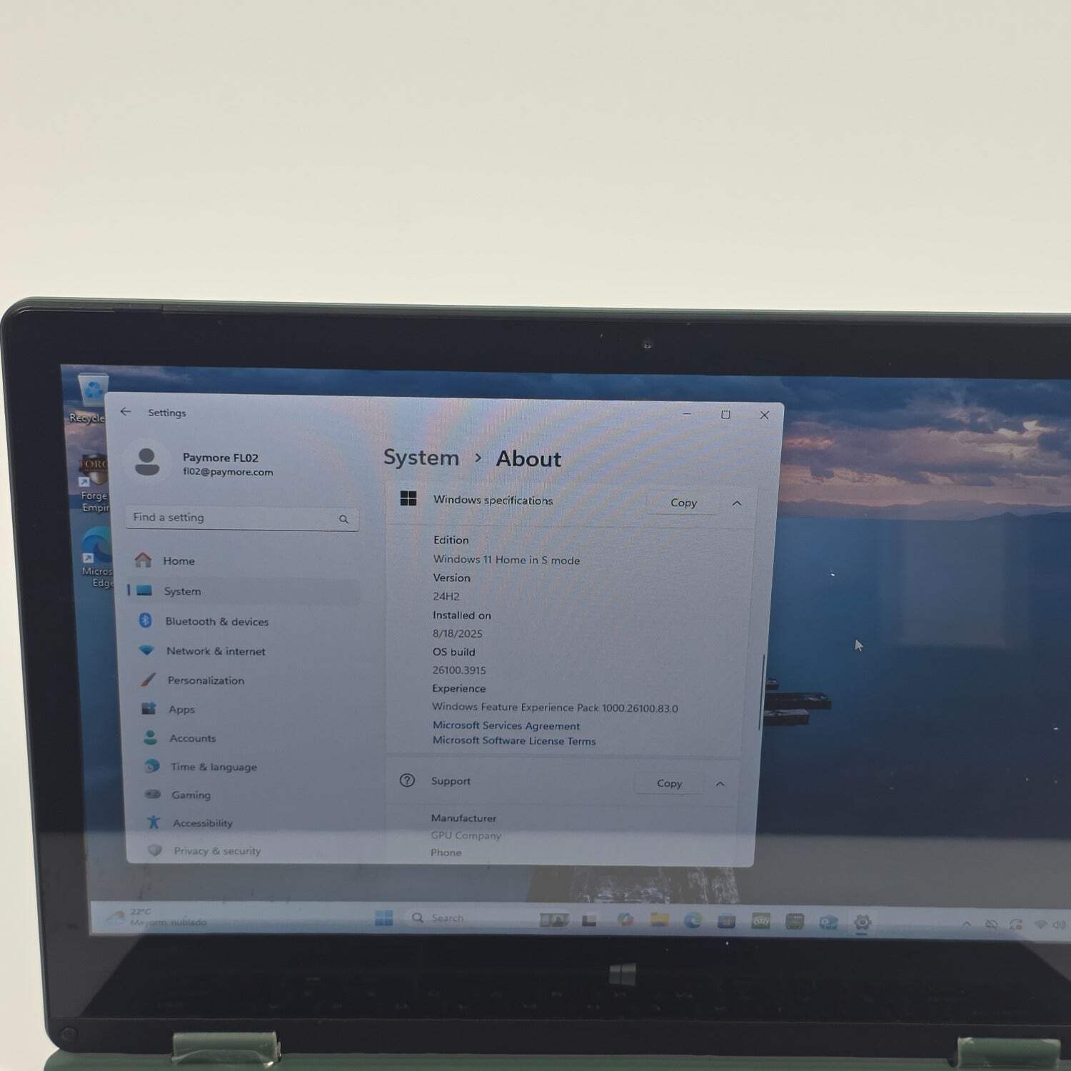 Gateway gwtc116-2gr BL.9ESAG.119 11.6″ Celeron N4020 1.1GHz 4GB RAM 64GB SSD