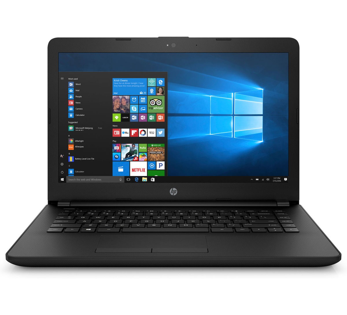 HP 14-bw065nr 14″ AMD E2-9000e 1.5 GHz 4GB DDR4 32GB eMMC Win 10 Home Laptop BK