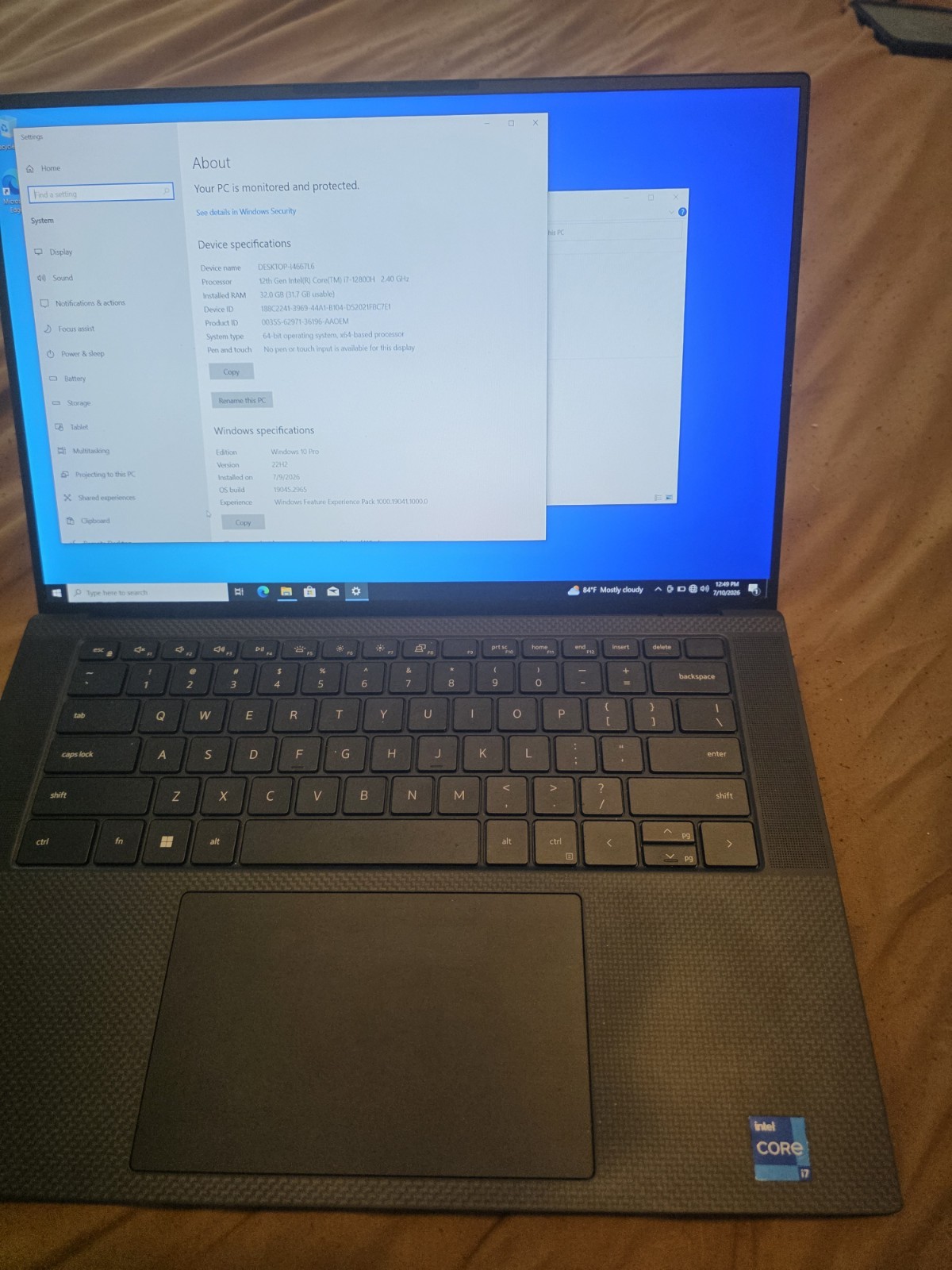 Dell Precision 5570 15.6″ i7-12800H 2.40GHz 32GB RAM 1TB SSD, RTX A2000