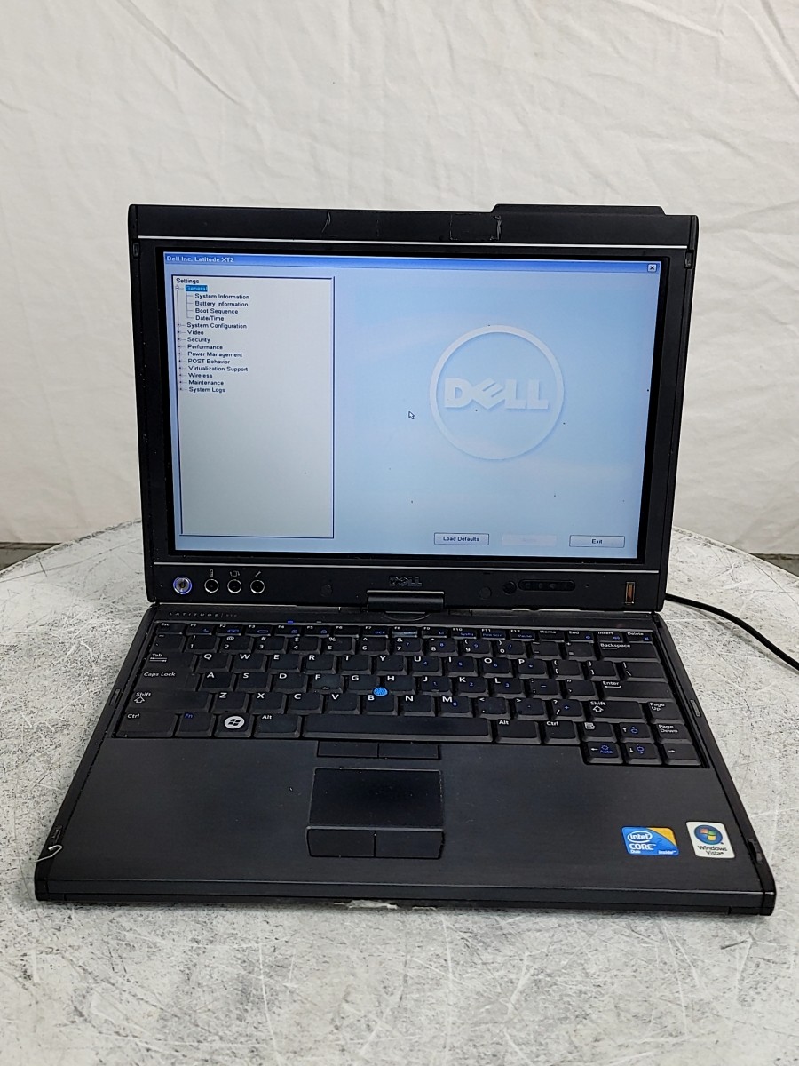 DELL LATITUDE XT2 PP12S Laptop Intel CORE2 DUO U9400 3GB SEE NOTES