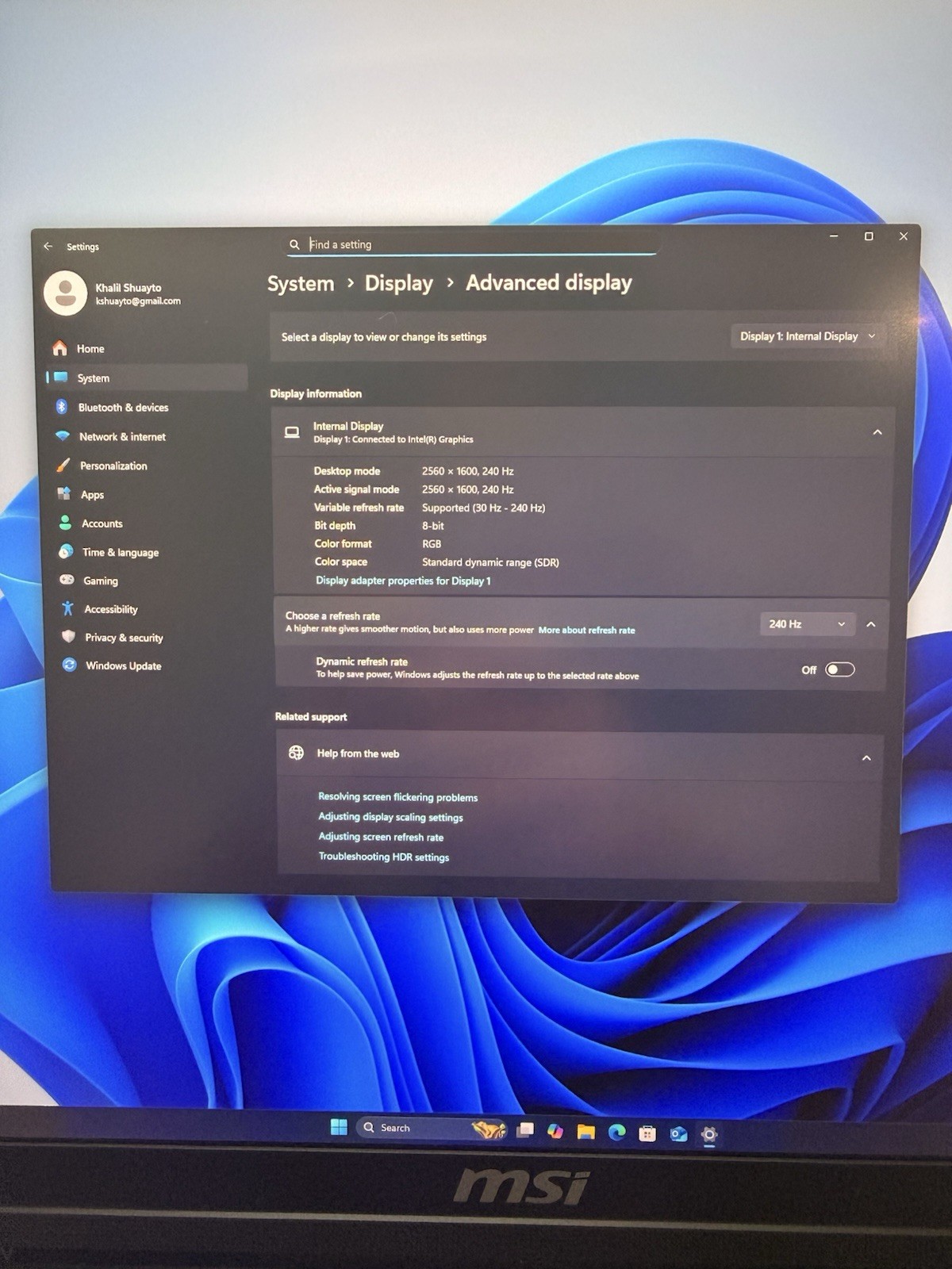 MSI Raider 18” HX Laptop Core Ultra 9 RTX 5080 64GB RAM 2TB SSD