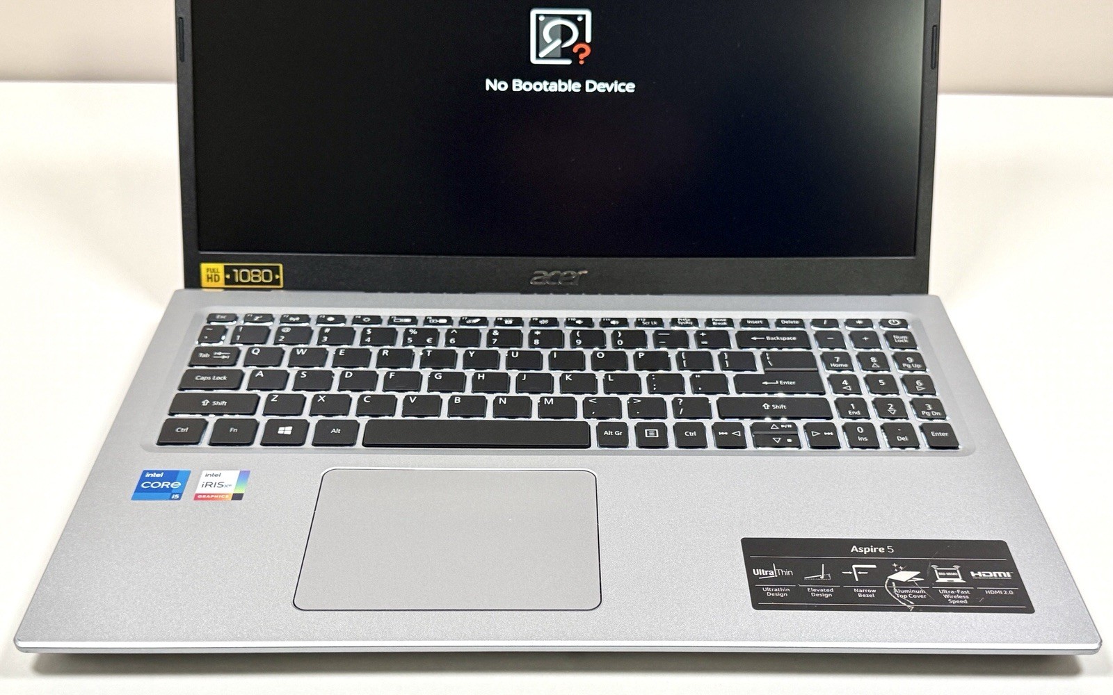 Acer Aspire 5 A515-56-56DJ 15.6″ FHD 2.4GHz Core i5-1135G7 8GB RAM No SSD READ