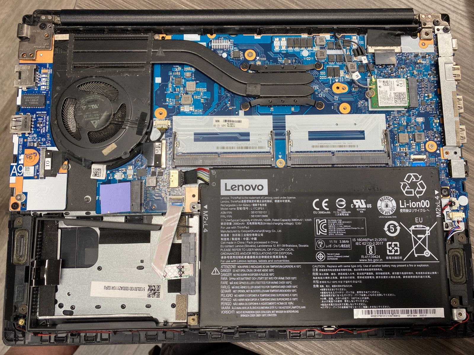 Lenovo ThinkPad T495 14″ AMD Ryzen 5 3500U No RAM/SSD – Bad RAM Slot PARTS