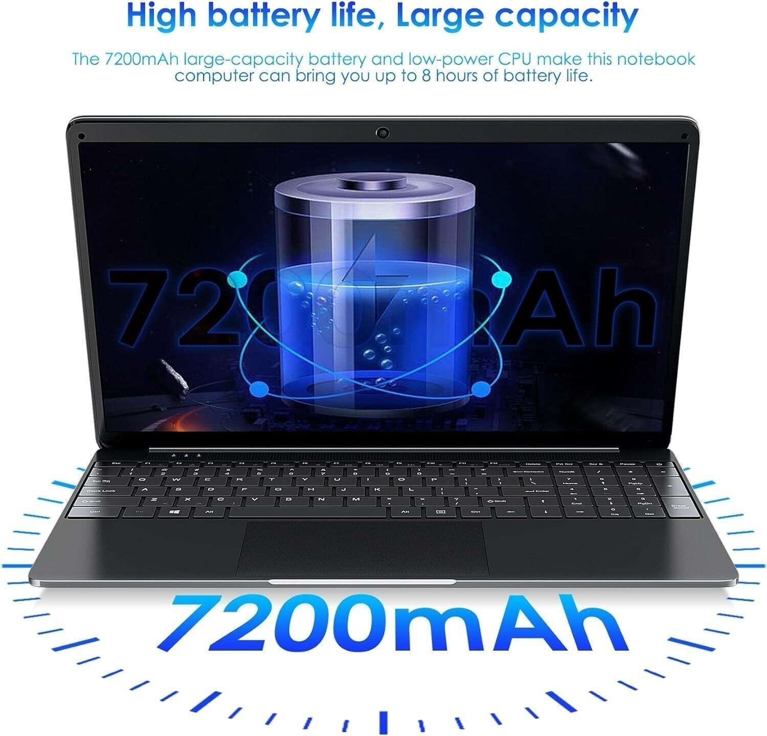 2025 Laptop Computer SGIN 17.3″ FHD Notebook 8GB RAM 256GB SSD Natural Black