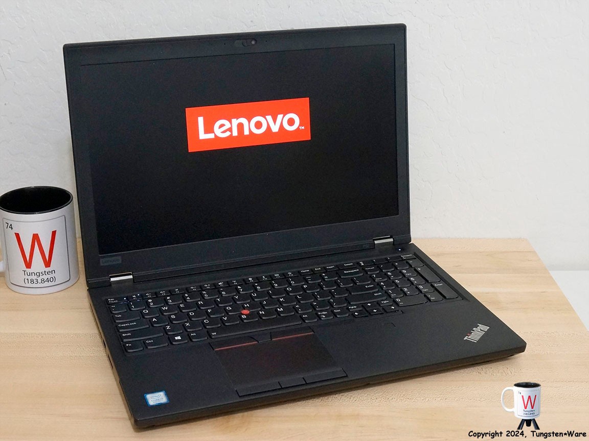 Lenovo ThinkPad P52 512GB M.2 SSD, i7-8th Gen, Quadro P1000 GPU, Battery Upgrade