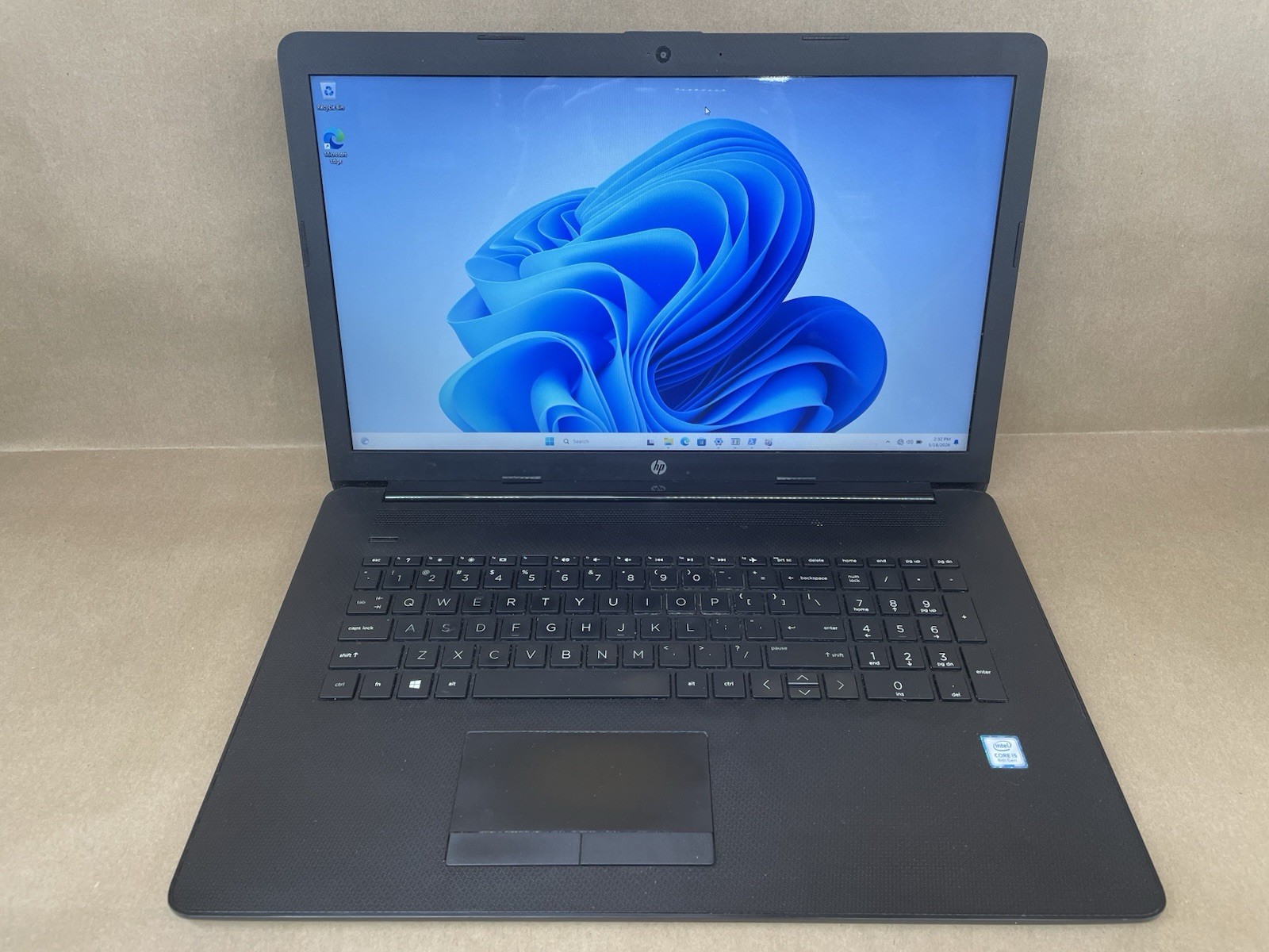 HP 17-by1053dx 17.3″ i5-8265U @ 1.60GHz 8GB RAM 256GB SSD Win11 Pro