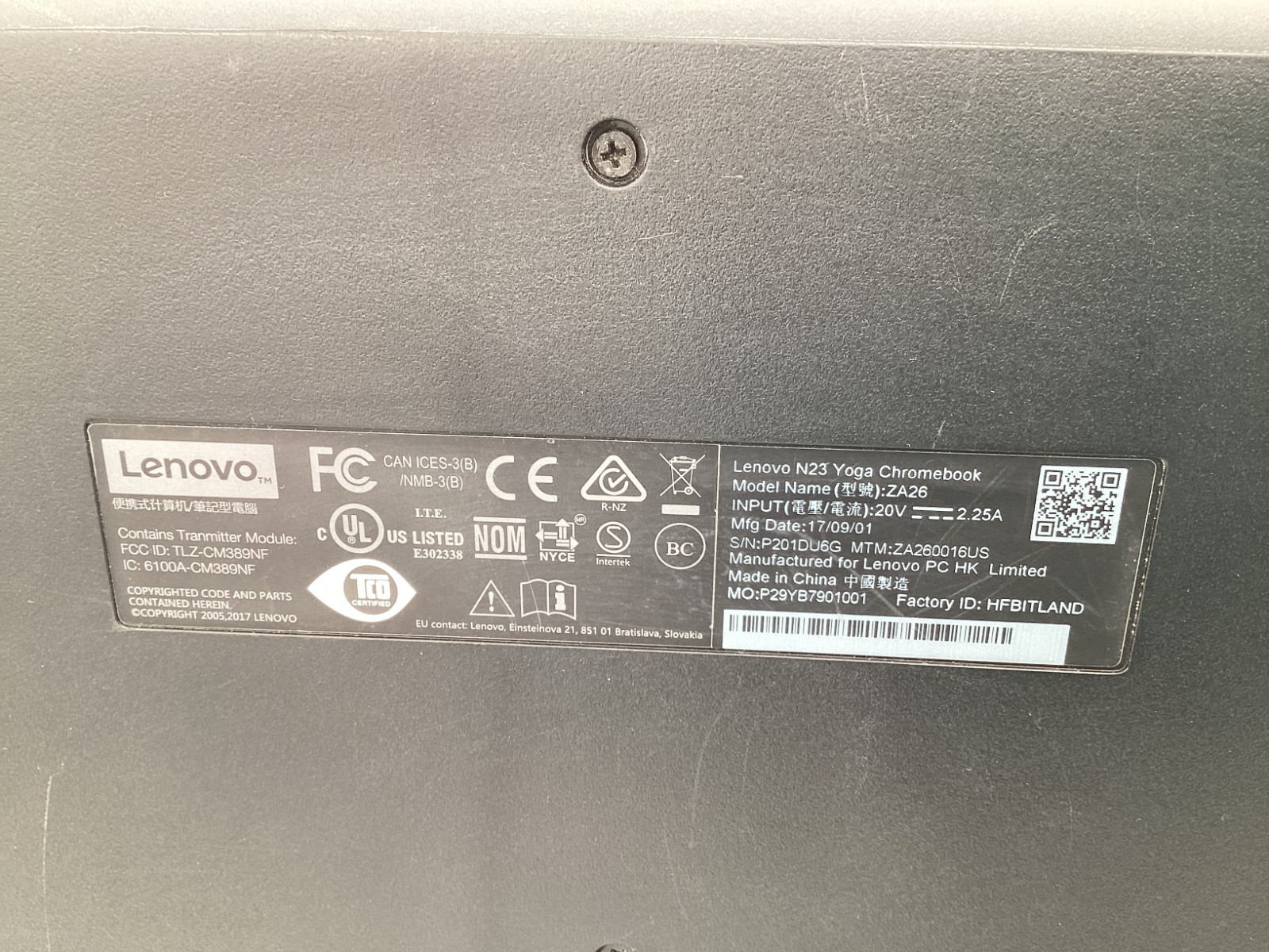 Lenovo N23 Yoga Touchscreen Chromebook 11.6″ 4GB 32gb SSD