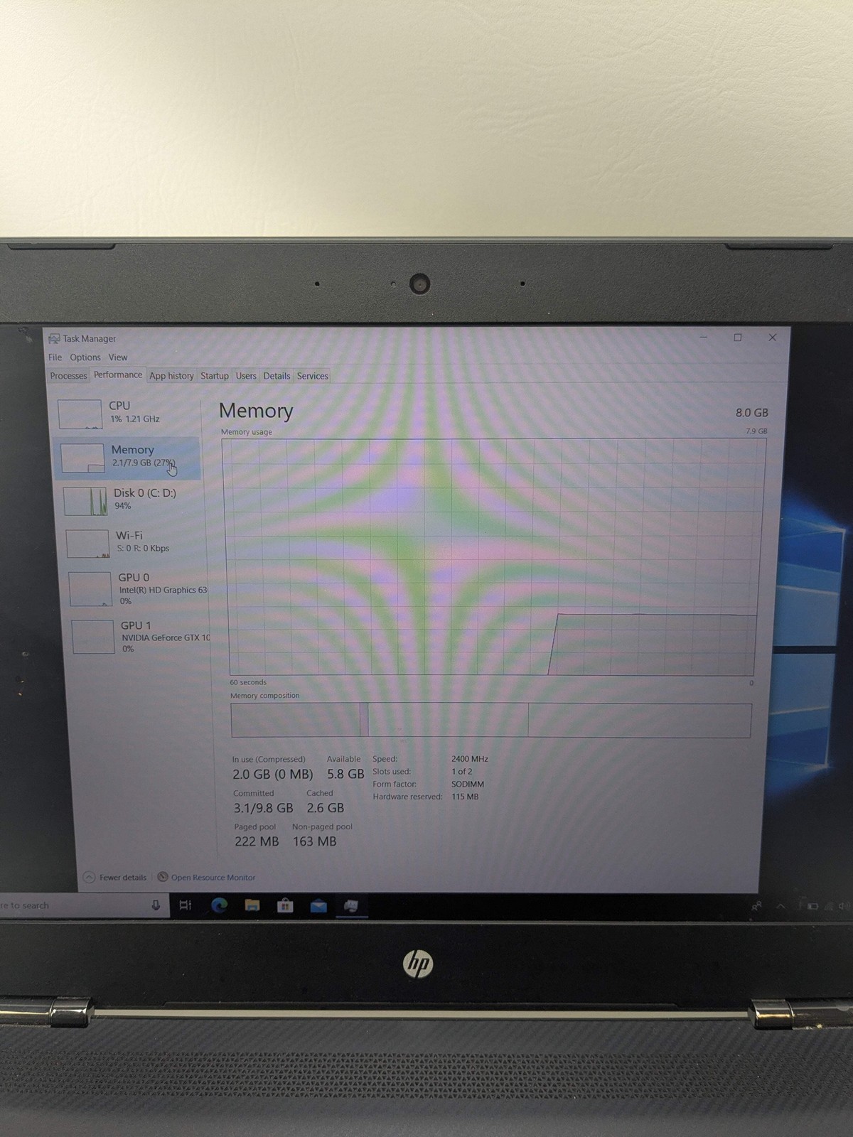 HP Omen QEOIGAAG 15.6″ i7-7700HQ 2.8GHz 8GB RAM 1TB SSD GeForce GTX 1050