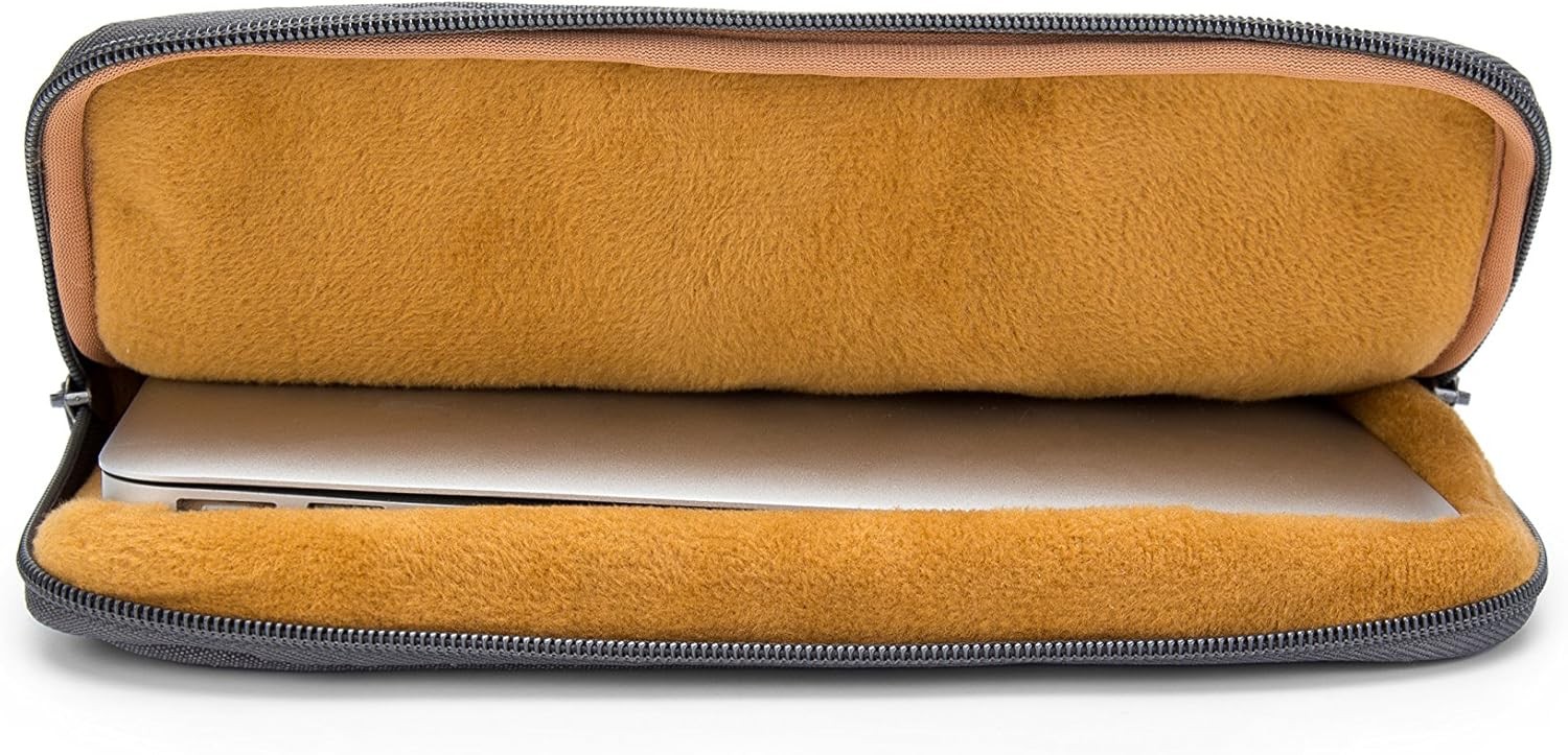 Grey Laptop Sleeve Case Cover Bag for 14 inch MacBook Pro, HP, Dell, Lenovo, ASU