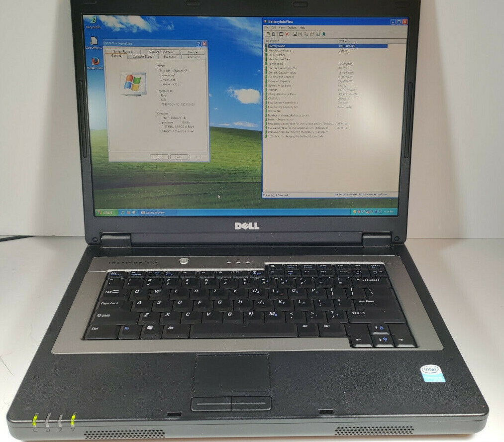 Dell Inspiron B130 14″ Intel Celeron M 380 1.6 GHZ 2GB RAM 40GB HDD Win XP