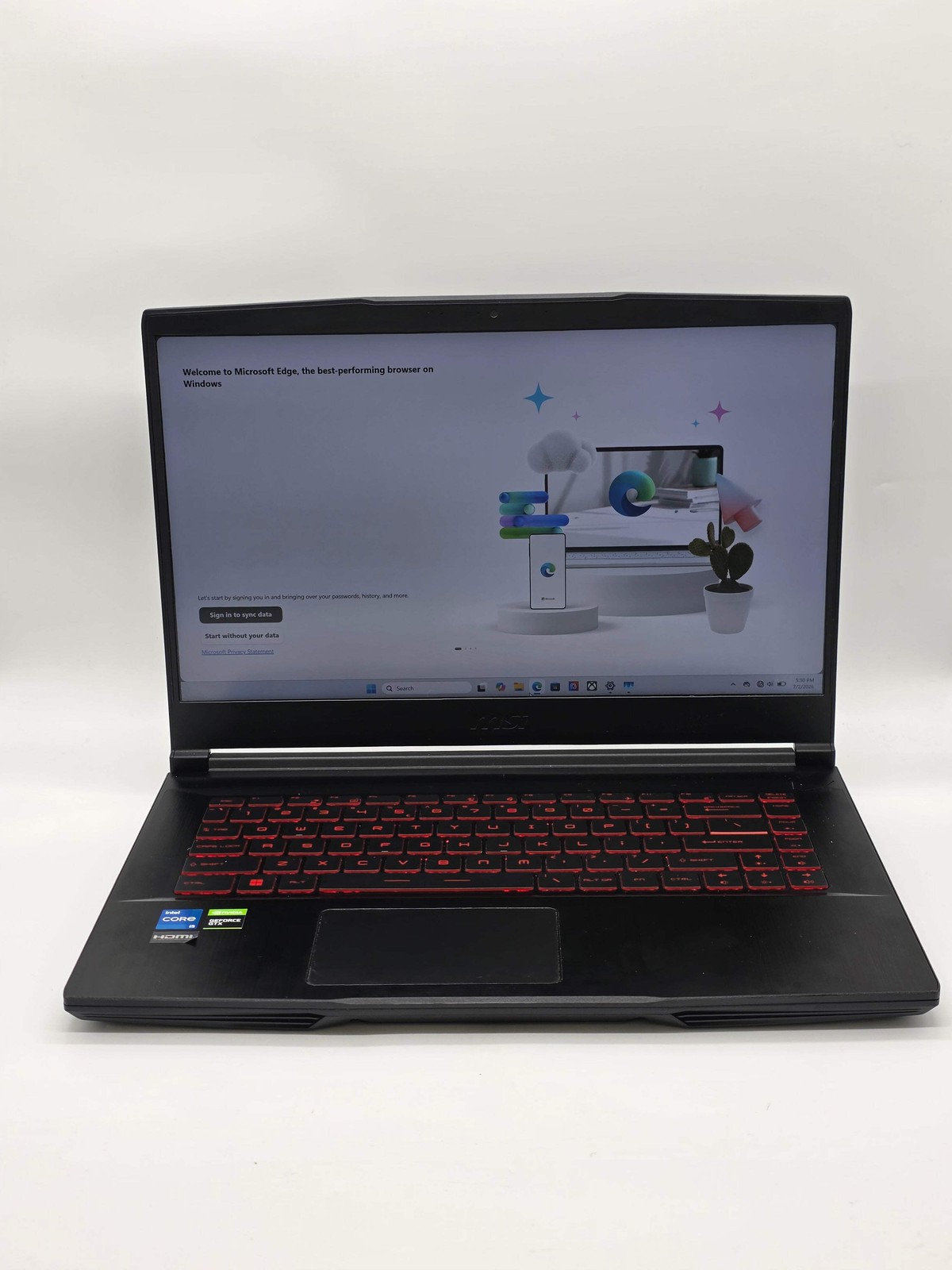 MSI GF63 Thin 15.6″ Gaming Laptop i5-11400H 8GB 256GB SSD GTX 1650