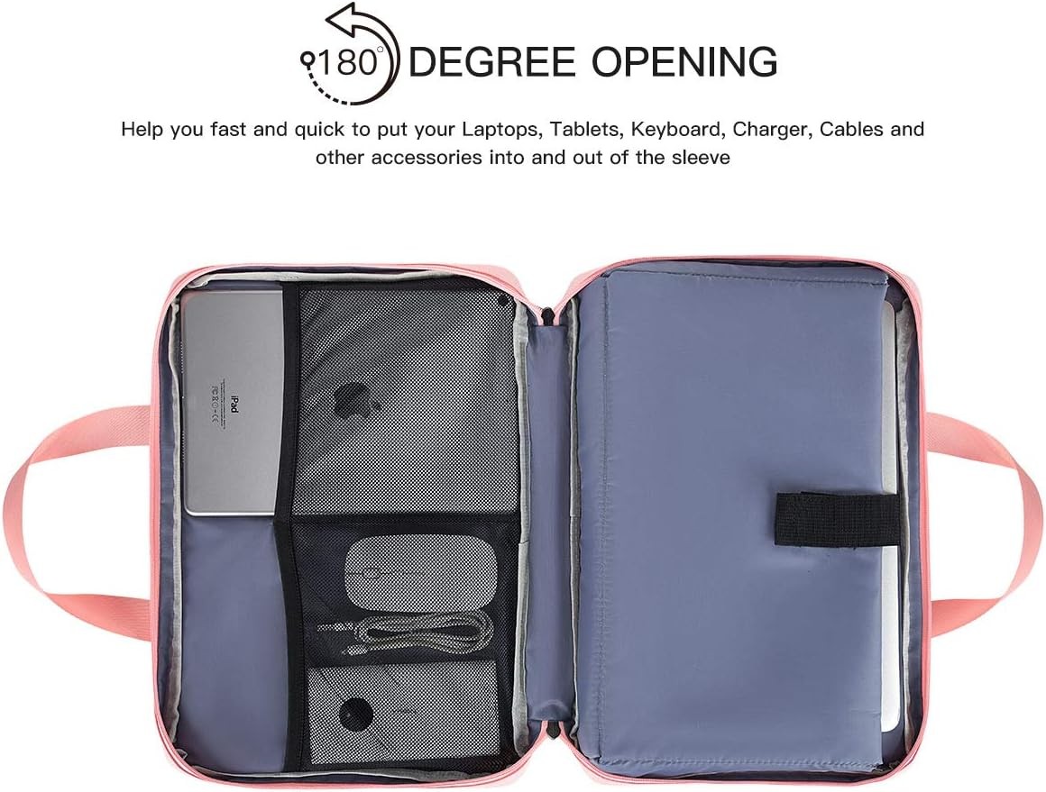 17-17.3 Inch Laptop Briefcase for Women with Organizer for New HP Envy 17.3, Del