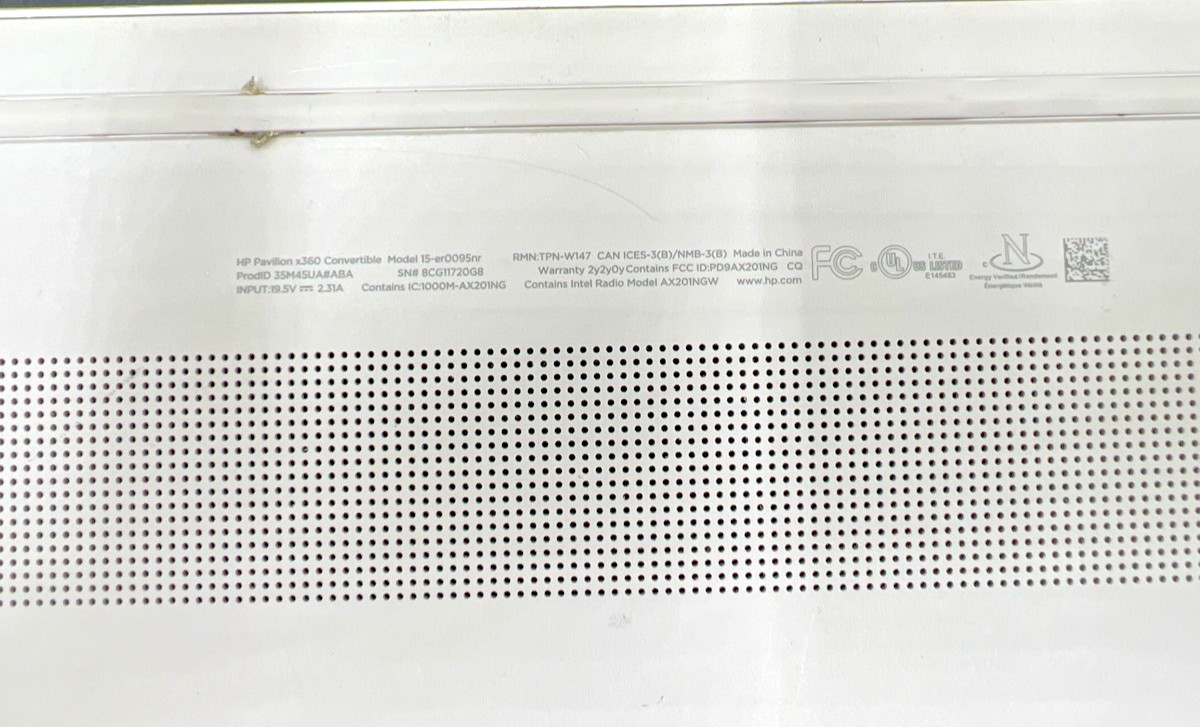 HEWLETT PACKARD 15-ER0095NR PAVILION X360 CONVERTIBLE (EL1131508)
