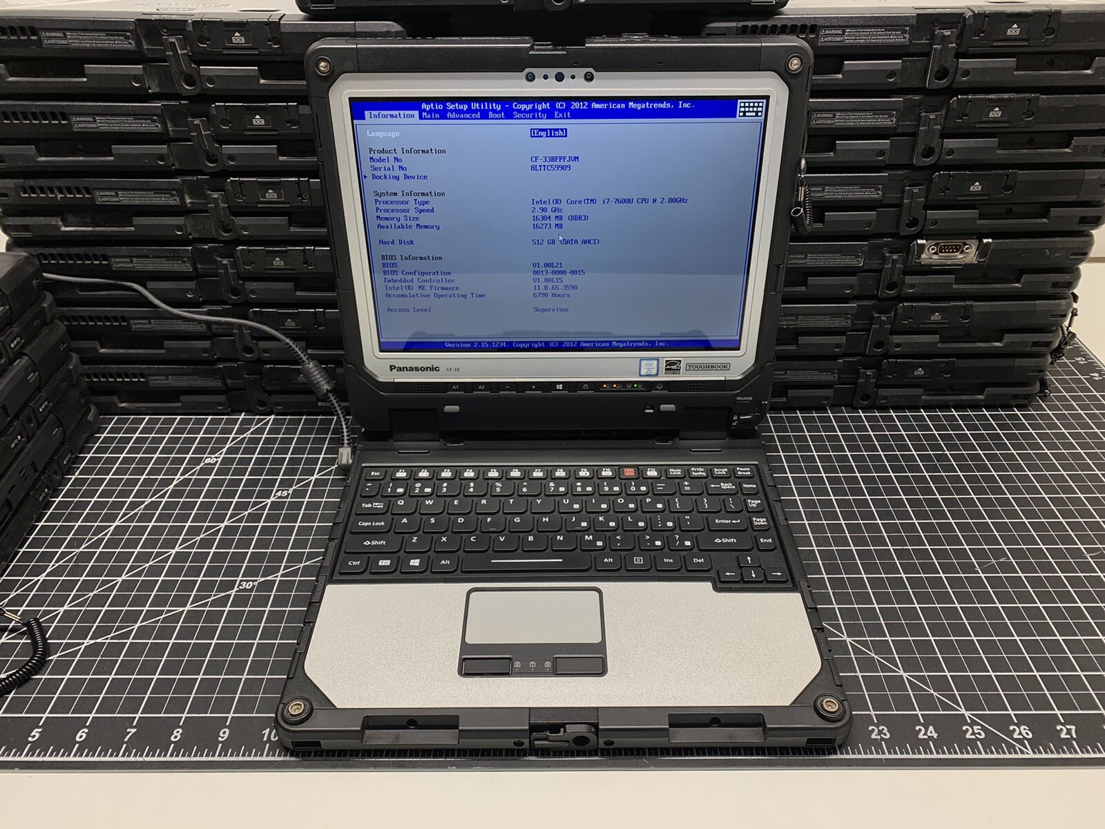 Panasonic Toughbook CF-33 Core i7 7600U @ 2.8GHz | 512GB SSD, 16GB RAM | #T914