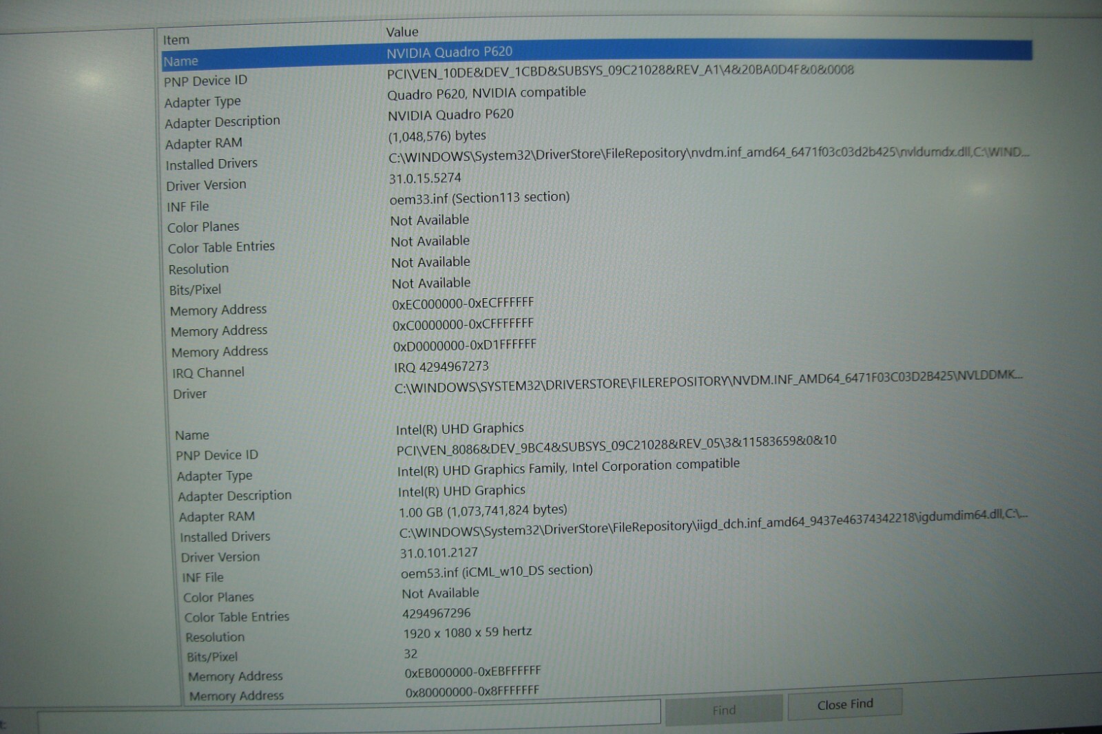 Dell Precision 3551 15.6″FHD i7-10850H NVIDIA P620 2.7GHz 12GB 256GB +Charger