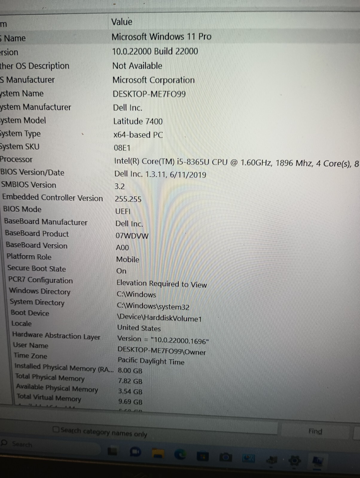 9173c Latitude7400(No charger!).i5 8th gen.8GB.256GB NVMe.LTE(GPS)14″FHD.W11 Pro