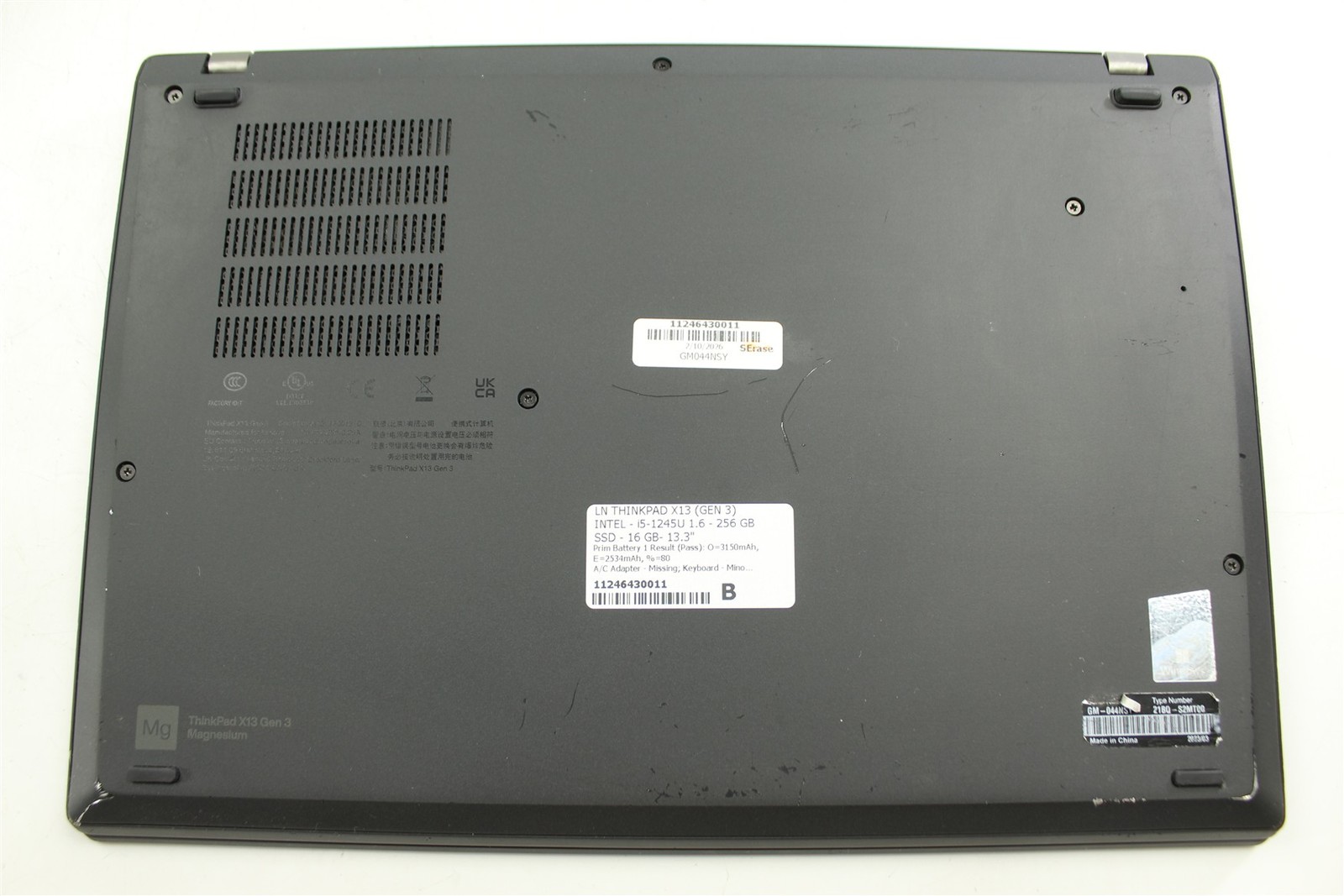 Lenovo ThinkPad X13 Gen 3 13.3″ i5-1245U 1.6GHz 256GB SSD 16GB RAM W11P