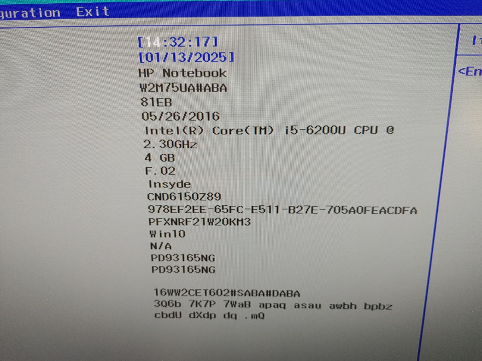 HP Notebook Core i5 6200U@ 2.30GHz, NO RAM , NO HD( Selling Motherboard)