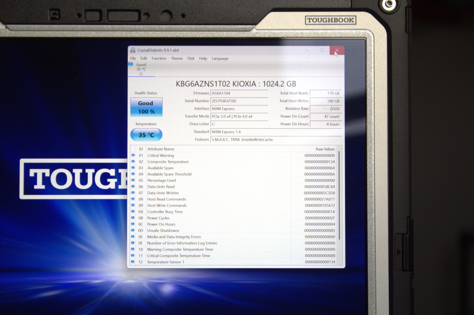 Panasonic Toughbook CF-33 MK4 i7-1370p 1TB SSD 32GB RAM DGPS Keyboard 0 Hours