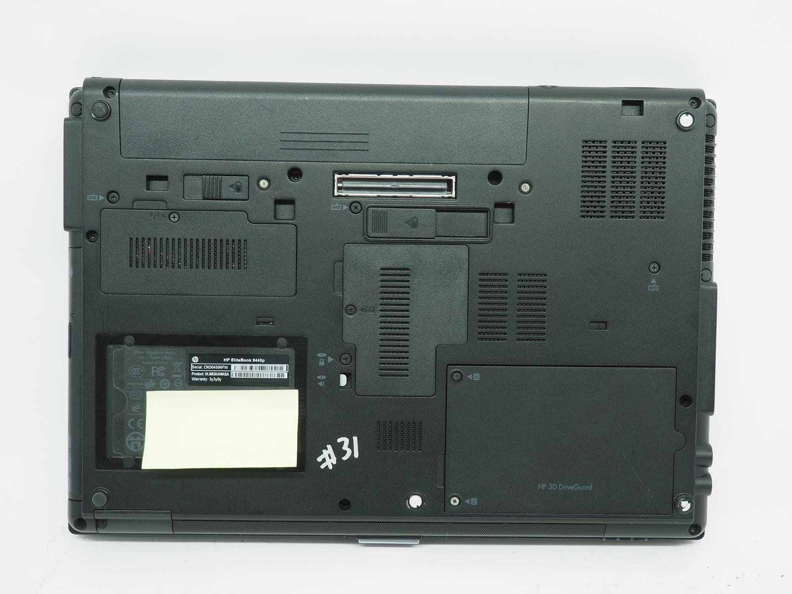 HP EliteBook 8540p i5-M560 4GB 128GB SSD NVS 5100M 1600×900 Win 10 Office 2019