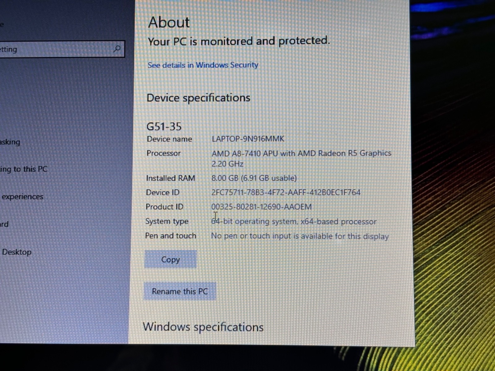 Lenovo G51 35 1TB Laptop 8GB ram Windows 10 Home