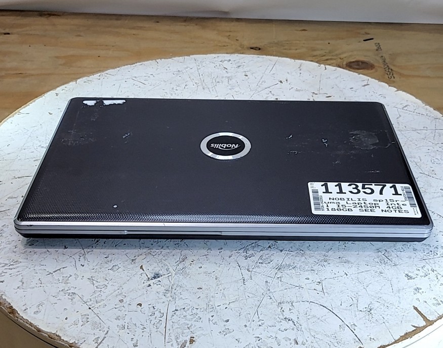 NOBILIS sp15r-uma Laptop Intel I5-2450M 4GB 180GB SEE NOTES