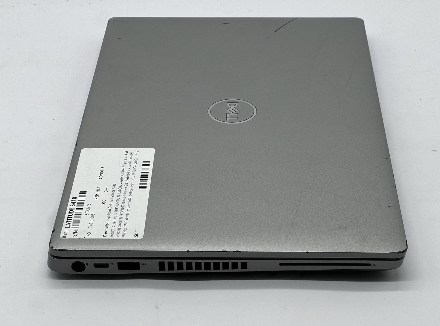 Dell Latitude 5410, i5-10310U CPU, @ 1.70GHz, 4GB RAM-No HDD/OS/Charger