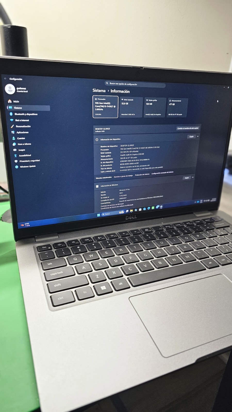 Dell Latitude 5420 14″ FHD i5-1145G7 32GB RAM 477GB SSD Win 11 Pro