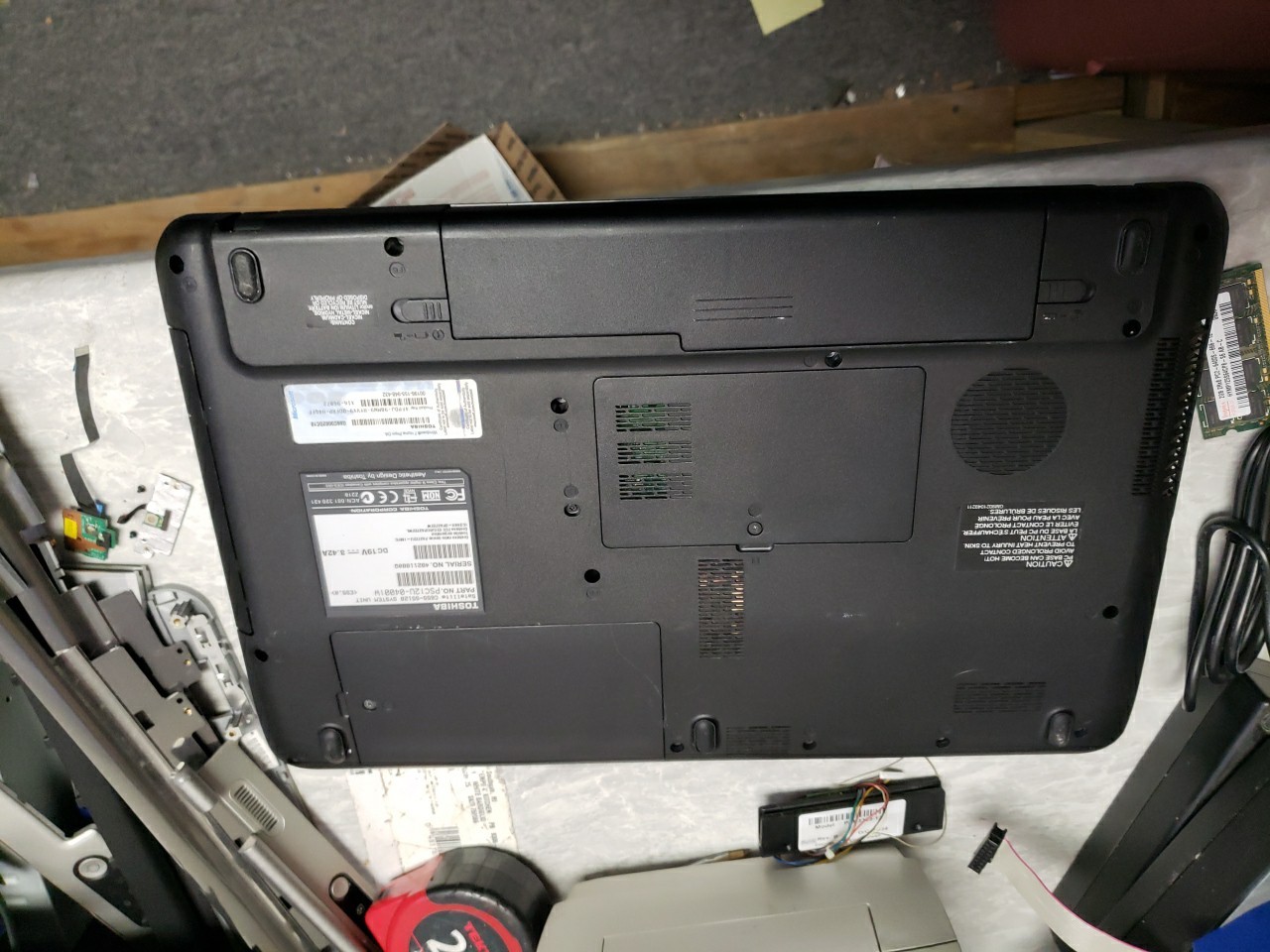 TOSHIBA SATELLITE C655 S5128 BOOTS TO BIOS INTEL I3 2 CORE 2GB RAM FREE SHIP