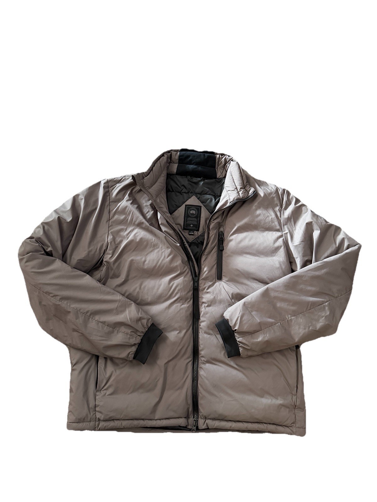 Canada Goose Lodge Men’s Jacket Size L, Coastal Grey – Black Label