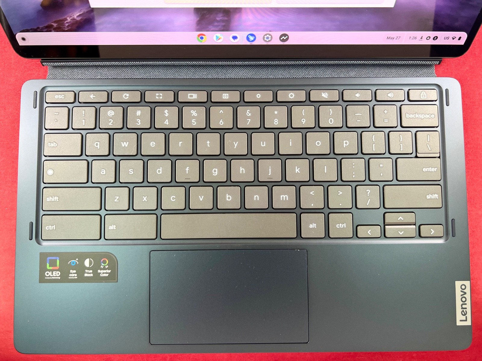 NEW LENOVO 128GB CHROMEBOOK DUET 5 13.3″ FHD TOUCHSCREEN LAPTOP / TABLET 13Q7C6