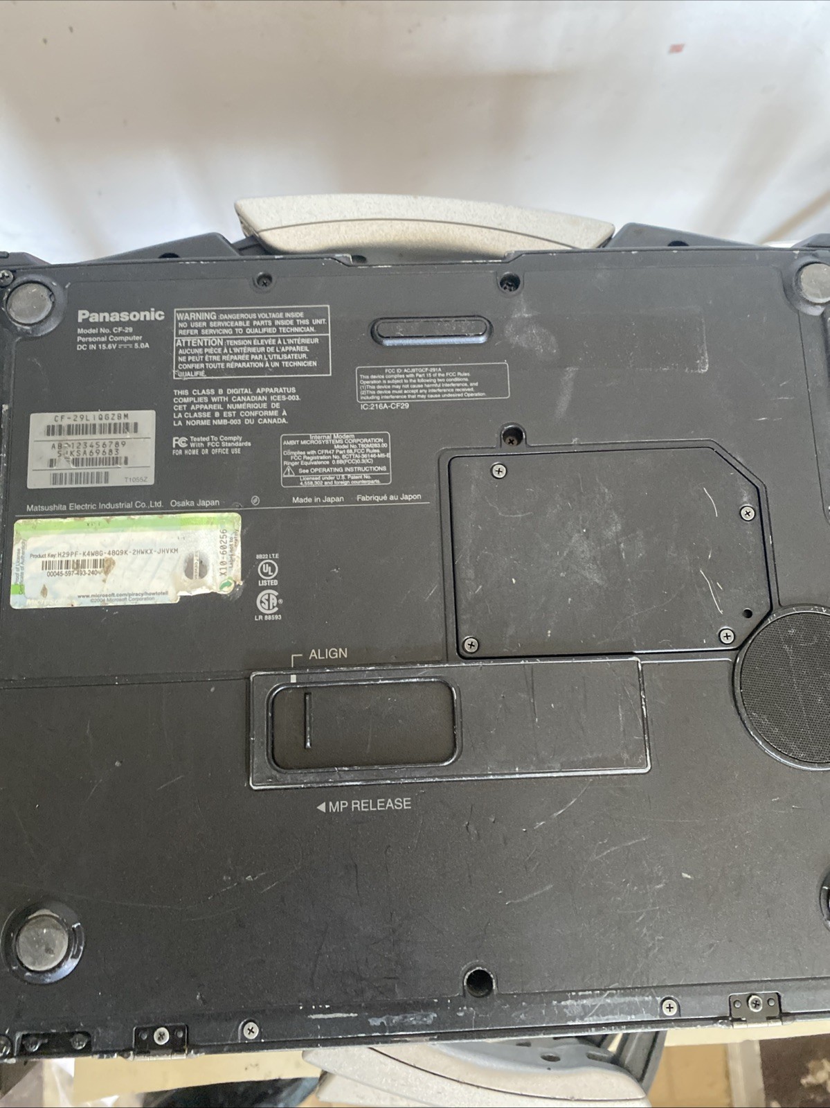 Panasonic Toughbook CF-29 13.3in. (80GB, Intel Pentium M, 1.6GHz, 512MB) XPP